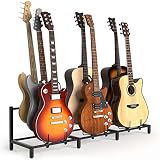 Bikoney Guitar Stand 7-Holder for Acoustic, Electric Guitar, Bass, Guitar Rack Adjustable for Multip