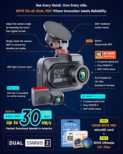 ROVE R2-4K Dual Pro Review: Worth It for Front and Rear Protection? (5/16)