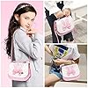 Mädchen Umhängetasche mit Süße Hasenohren und Schleife - Crossbody Handtasche Geldbörse Brieftasche, Verstellbarer Gurt für Teens Frauen (Rosa) #1