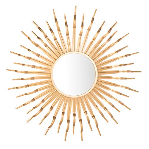 Safavieh Home Naya Gunmetal Sunburst 36-inch Decorative Accent Mirror
