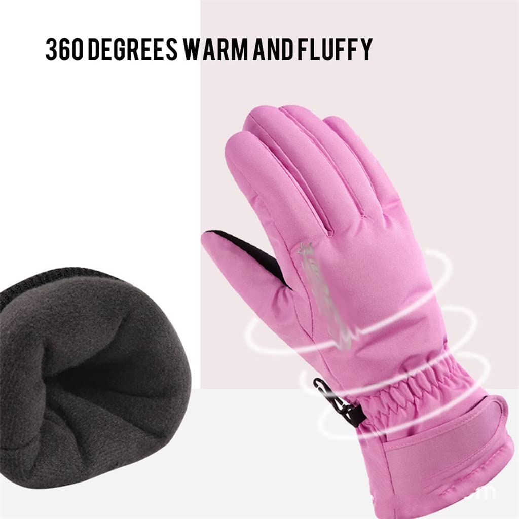 Warme Damen-Ski-Schnee-Handschuhe, Motorrad, Snowboard, Winter, warme Outdoor-Handschuhe, Outdoor-Ausrüstung (Farbe: A, Größe: Einheitsgröße)