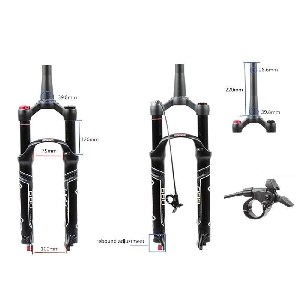 Amazon.co.jp: MTB エアサスペンション バイクフォーク 26インチ 27.5