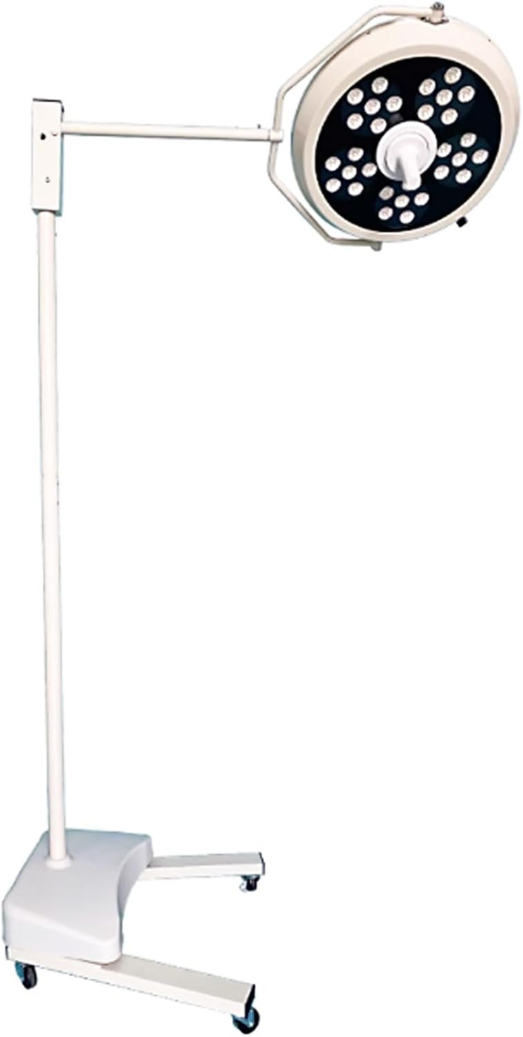 Lampa Mobilna LED Bezcieniowa, Lampa Chirurgiczna LED do Badań Medycznych, Lampa Stomatologiczna z Pokrętłem do Regulacji Jasności do Ambulatoryjnych Badań Ginekologicznych
