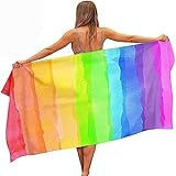 Toalla de Playa Grande Iridiscente de Microfibra Hombre Mujer Toallas Playa Iridiscente Secado Rápido, Sin Arena, Absorbente Toalla Baño 150x200 cm, para Piscina, Picnic