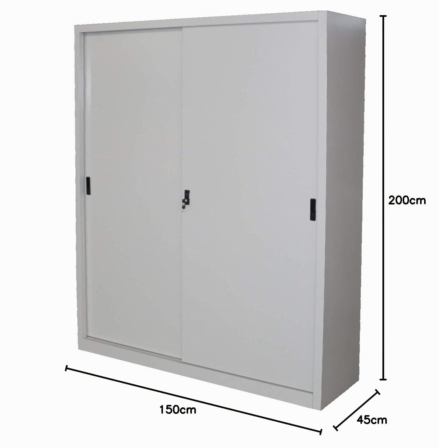 Armadio in Metallo Ufficio/Archiviazione Ante Scorrevoli Dim. 150x45x200h cm (150X45X200)