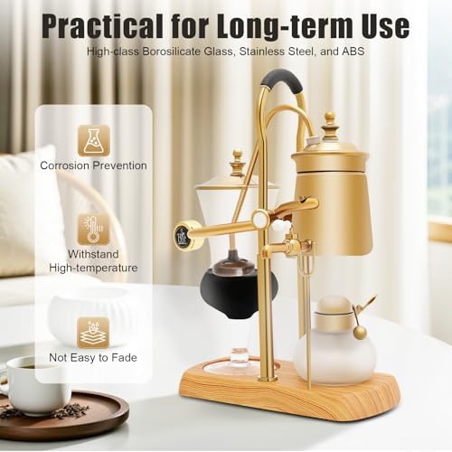 Vintage Balance Syphon ekspres do kawy, próżniowy system parzenia kawy na kemping i do użytku domowego, syfon do specjalnego przygotowywania kawy