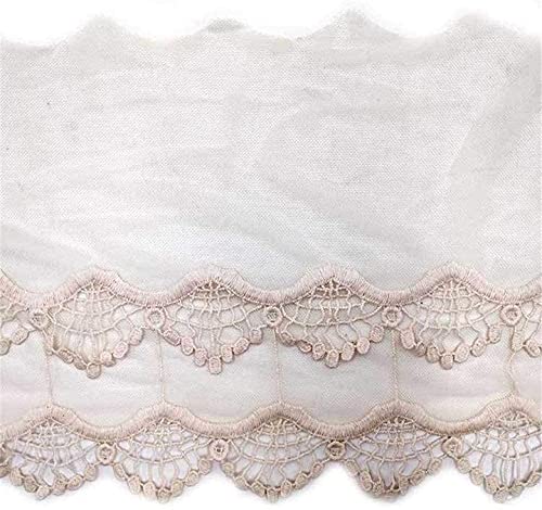 Cinta de encaje ribete bordado de tela para costura artesanal y apliques de ropa 15 yardas