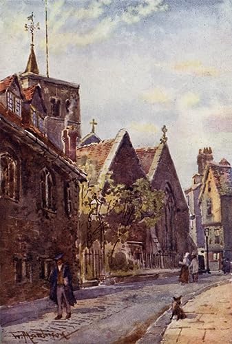 Affiche église St Benedicts William Matthison toile déco mural 60x90cm