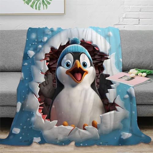 Couvertures imprimées en 3D animaux plaid canapé draps de camping 200x230