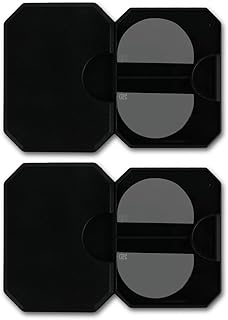 MZWOTO 2 Pack Stick on Readers for Sunglasses, Clear Magnified Bifocal Lenses Convert Eyewear into Reading Glasses, Reusable No Water Required +2.0