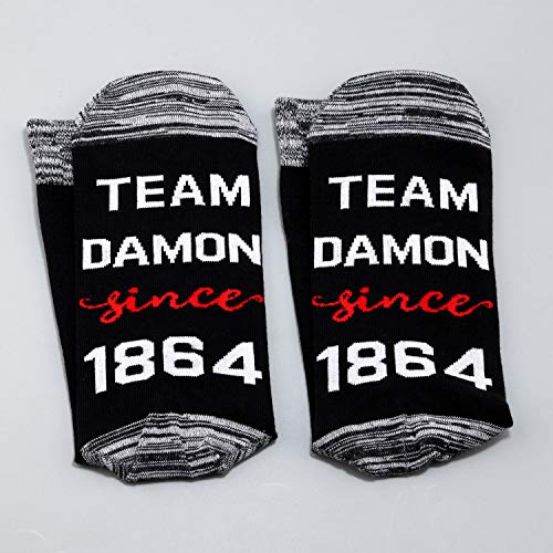 LEVLO Vampire Fans Gift Team Damon Since 1864 Cotton Socks Vampire Drama Series Inspired Gifts (2 Pairs/Set-mid Calf-1) by LEVLO - Used condition - Image 5