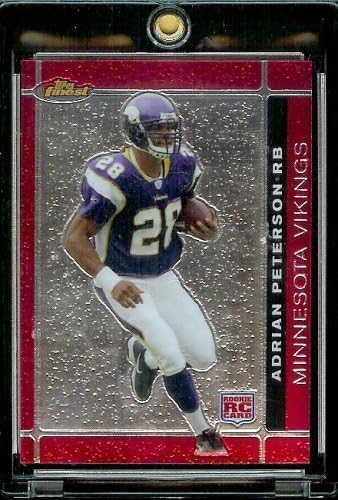 2007 Topps Finest Football Rookie Card #112 Adrian Peterson