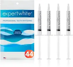 Refil De Gel Clareador Dental 44% Para Moldeiras. Seringa De Clareamento Dental Com Peróxido De Carbamida Mais Potente Para O Sorriso Brite Teeth (4 Géis, 3 Ml Cada, 15 Minutos). Soment