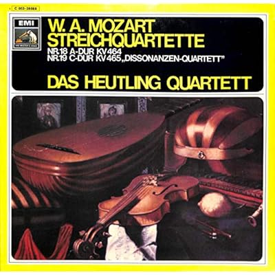 Mozart: Streichquartette; Nr. 18 A-dur KV 464; Nr. 19 C-dur KV 465 Dissinanzen-Quartett - 1C 053-28088 - Vinyl LP