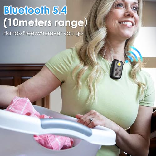 Image of Clip-On Speaker Bluetooth,Wearable Bluetooth Speaker Hands-Free with Built-in Mic, IPX7 Waterproof /Dust Protection, LED Safety Light - Portable Outdoor for Hiking /Biking /Running