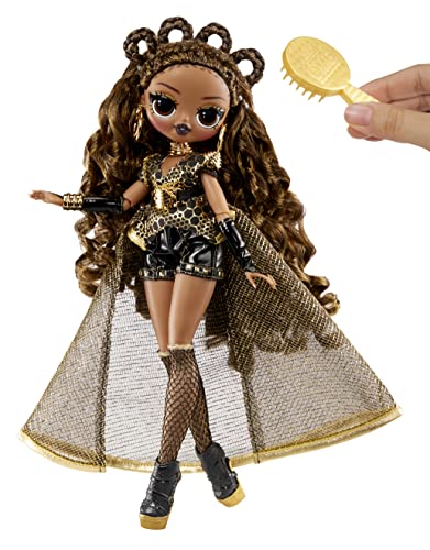 L.O.L. Surprise! OMG Fierce Muñeca de Moda, Muñeca de Moda de 29 cm con 15 sorpresas, Incluye Ropa, Accesorios y Soporte para la muñeca, Coleccionable, Edad Mayores 3 años, Color Royal Bee