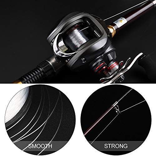 SKYSPER Nylon Monofilament Fishing Line 1000m/1094 Yard 30lb, Strong Mono Ice Fishing Leader Line Clear