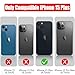 Battery Case for iPhone 15 Plus, Full Encircle 12000mAh High Capacity Rechargeable Portable Charger Case Extended Battery Pack for iPhone 15 Plus (6.7 inch) Wireless Charging Case with Carplay-Black