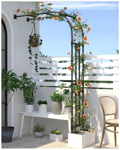 Arche de Mariage et Décoration de Jardin Fleurie en Demi-Pergola