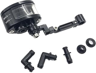 MEFESE Universal Motorcycle Motorbike Brake Clutch Tank Cylinder Fluid Oil Reservoir Cup (Color : Black with Bracket)