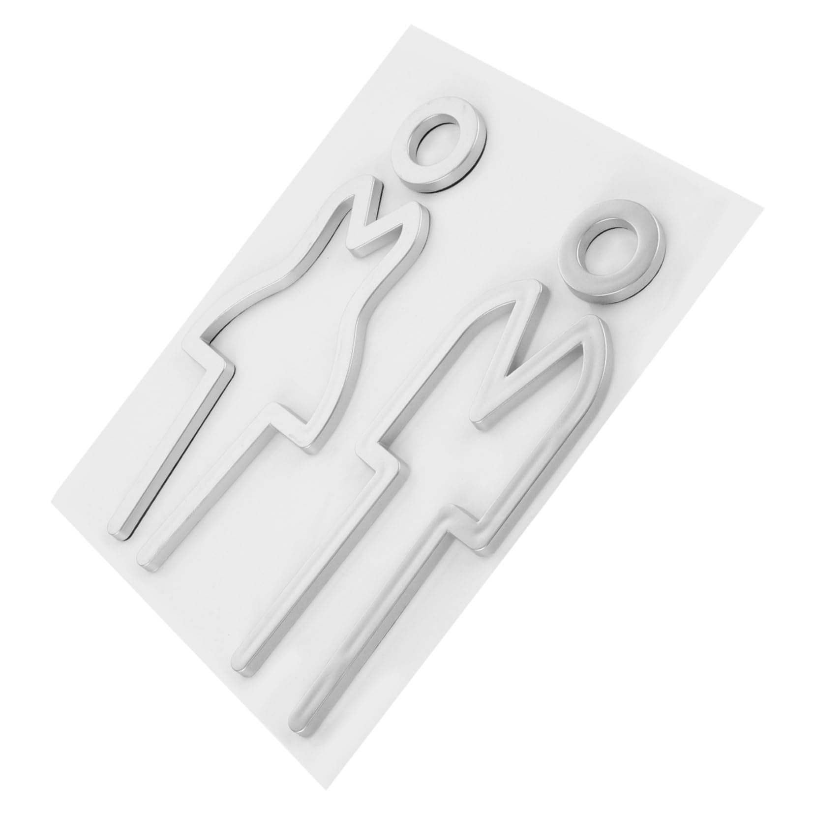 Signalétique métal pour porte panneau identification WC de maison