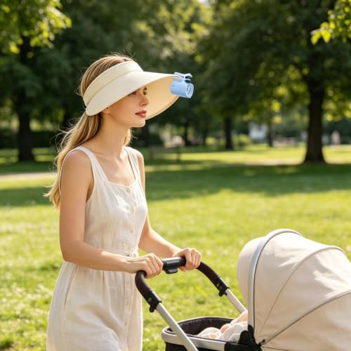 Ventilador de cuello recargable para combatir el calor de forma portátil 5