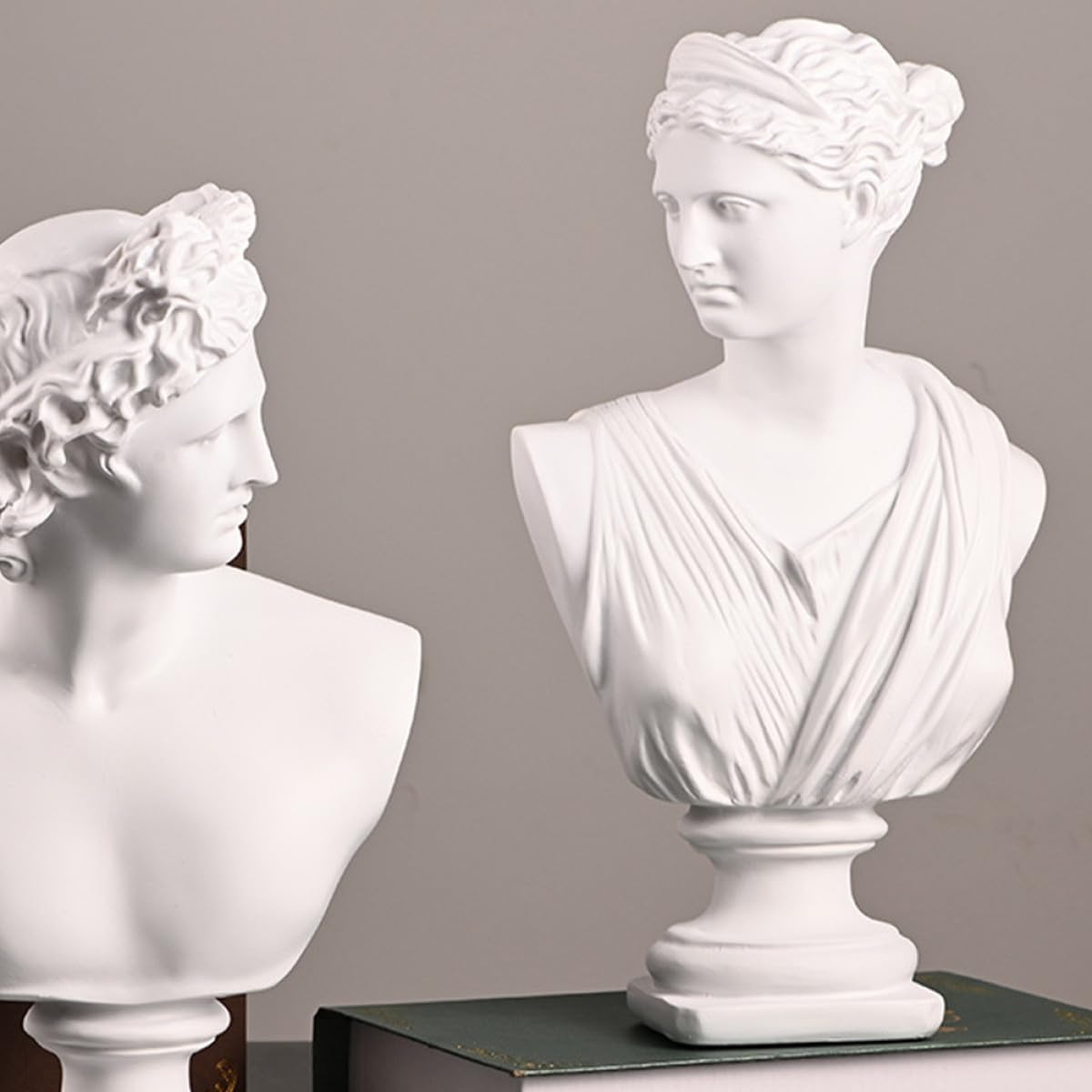 Estatua de Diosa de Resina White, Busto Decorativo para Adornos de Oficina, Sala y Obsequio de Inauguración