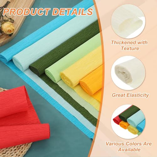 MECCANIXITY Crepe Paper, 7.9ft Long 20 Inch Wide Milk White Crepe Paper Roll for Streamers Party Decorations, Graduation Party Supplies, DIY Crafts(Pack of 2) by MECCANIXITY - Image 5