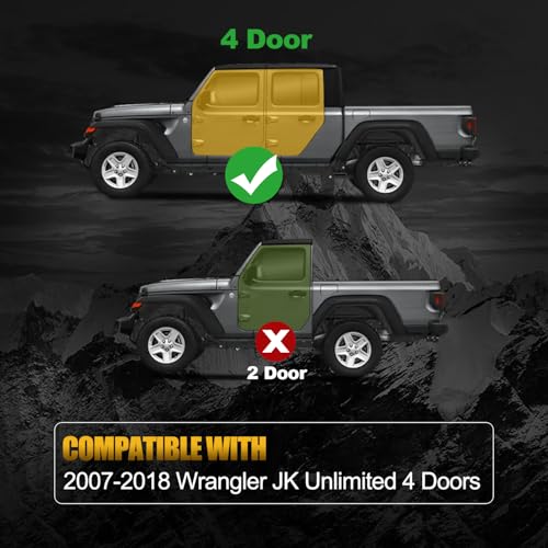 Estribos laterales Jeep Wrangler JK 2007-2017 negro miniatura 2