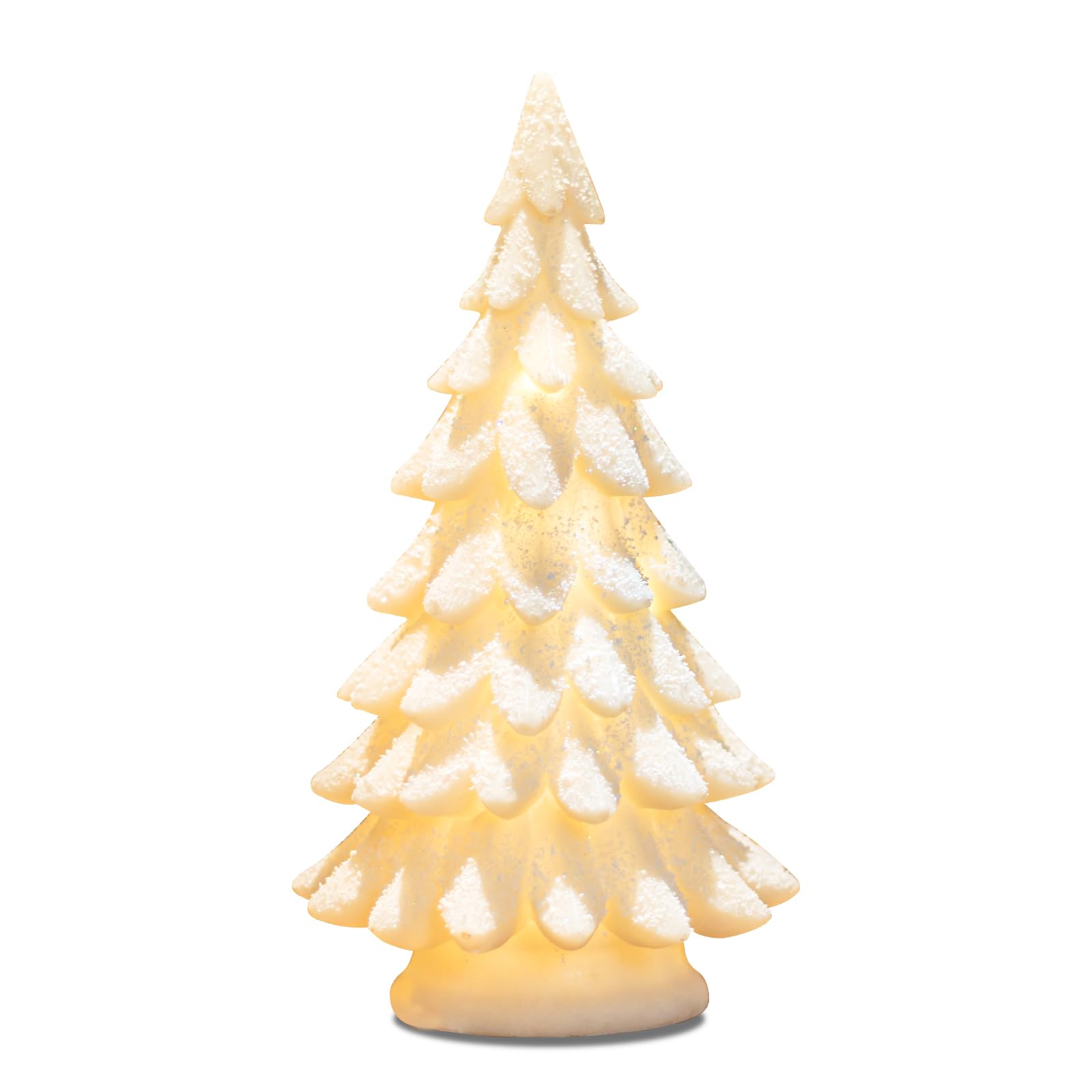Sapin de Noël de table à LED blanche 30cm pour décoration festive