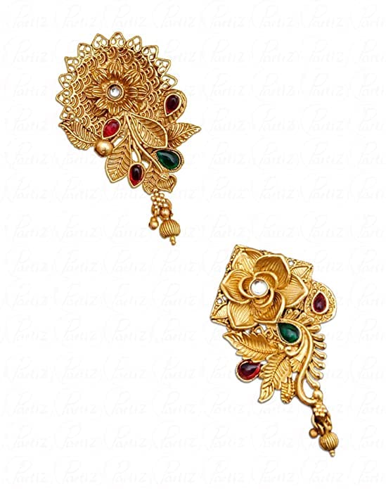 KRIVEK Stylish Gold Plated Saree Pin for Women (Pack of 2) (SP 2-6) (B0BW418413) Amazon Price History, Amazon Price Tracker
