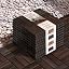 Dark Brown Cross Pattern