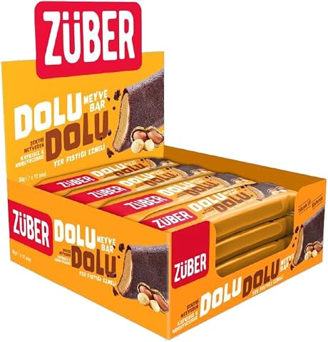 Dolu Dolu Meyve Bar Yer Fıstığı Ezmeli 30g x 12 Adet