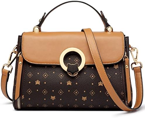 [foxlover] ショルダーバッグ レディース 斜めがけ 女性ハンドバッグ pvc小さめカバン 人気 肩掛け おしゃれ ミニバッグ かわいい コンパクト