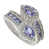 tansanit ring 750 gold Ringkopf ca. 22,5 x 16mm, Ringschiene ca. 2,5 - 4,5mm