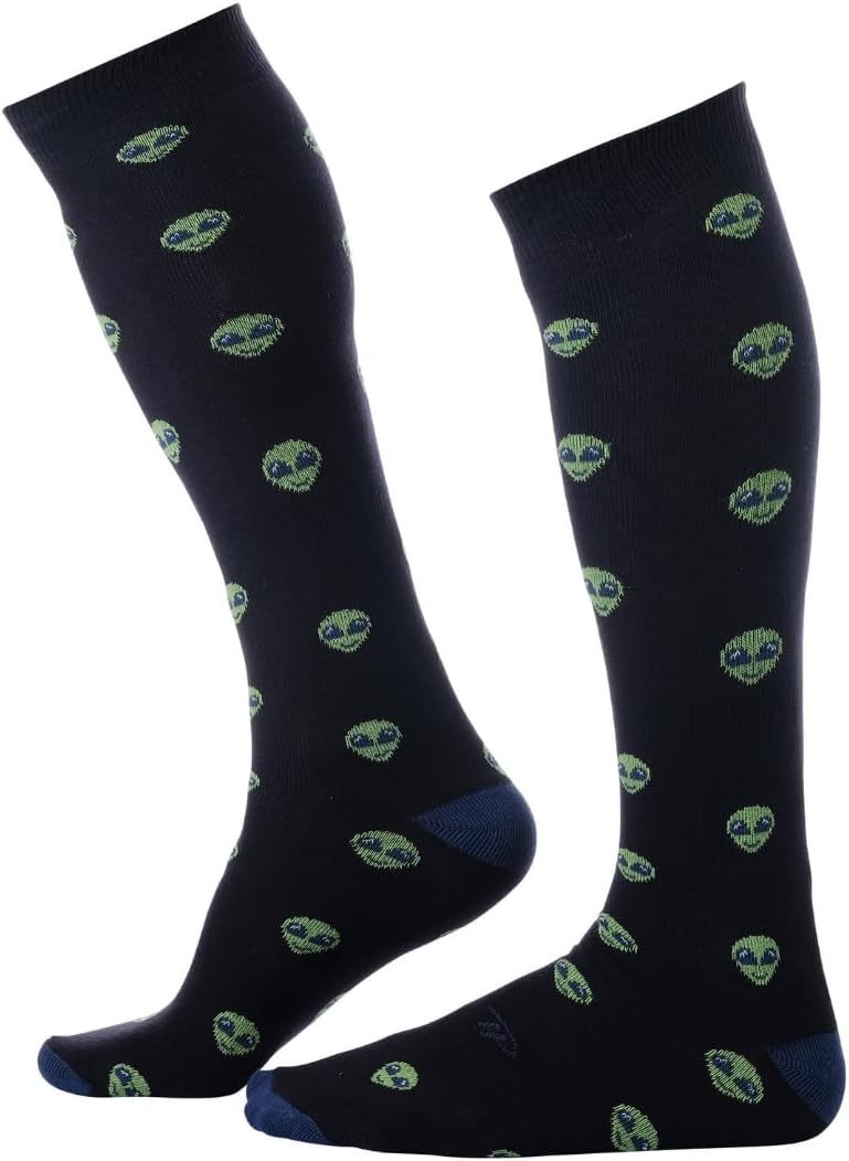 Pierre Henry Over the Calf Socks for Men (9 pairs) | Colorful Funky Dress Socks | Cotton made over the calf dress socks - Image 9