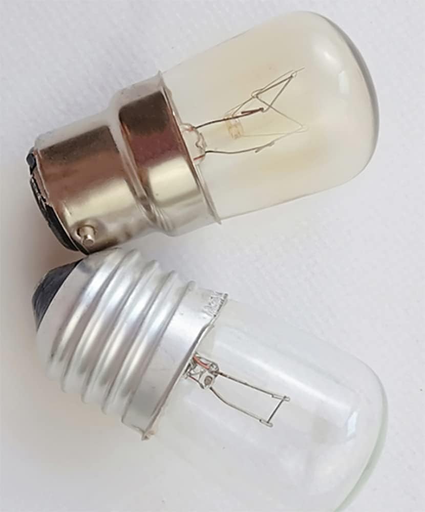 B22 25W Pygmy Light Bulb S35 Sewing Machine Lamp Clear Night Light Mini Dash Lamp AC110V Tungsten Light Bulb for Ceiling Fan Salt Lamp Bulb Darkroom Bulb B22 Bayonet Base 2700K Warm White, 10 Pack