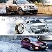 Jeremywell 6 PCS Car Snow Chains for TWO TIRES Emergency Anti Slip for Most Cars/SUV/Trucks, Winter Universal Security Chains Tire Width 165mm-275mm/6.5-10.8'', Amazing Traction Thickening Durable