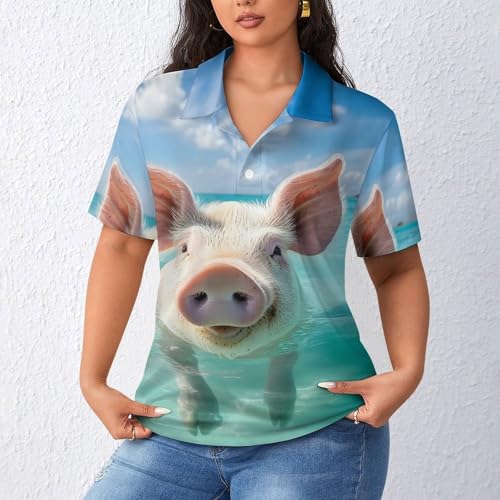 Polo de manga corta para mujer transpirable que evita el calor en el ocio 2