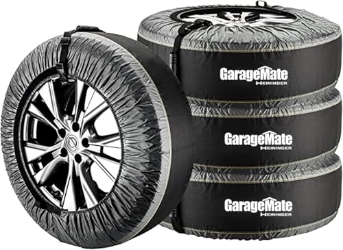 Heininger GarageMate Seasonal Tire Covers, Set of 4, Fits 22"-31"