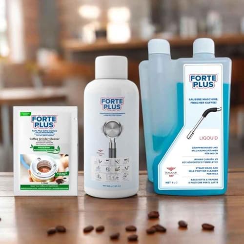 Milk Caff Plus Froth Cleaner Liquid Milk Froth Residue Cleaner Detergent for Coffee Espresso Machines, Systems and Equipment - 1000ml Forte Plus