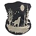 Bandana Face Mask, Neck Gaiter, Wolf In The Strange Forest Headband Sport Face Cover, Headwear for Women Men
