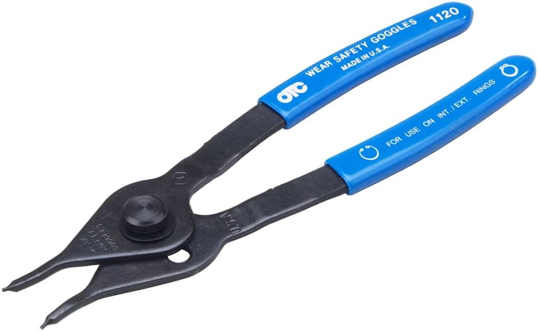 OTC 1120 Convertible Snap Ring/Retaining Ring Pliers - .038 Dia. Straight Tip - Internal/External