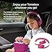 Tonies Foldable Wired Headphones for Kids - Comfortably Designed to fit On-Ear - Works with Toniebox 1 and All 3.5mm Devices - Pink