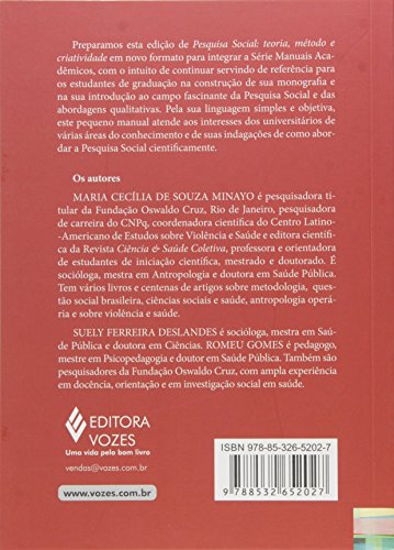 Pesquisa social: Teoria, método e criatividade - Série Manuais Acadêmicos