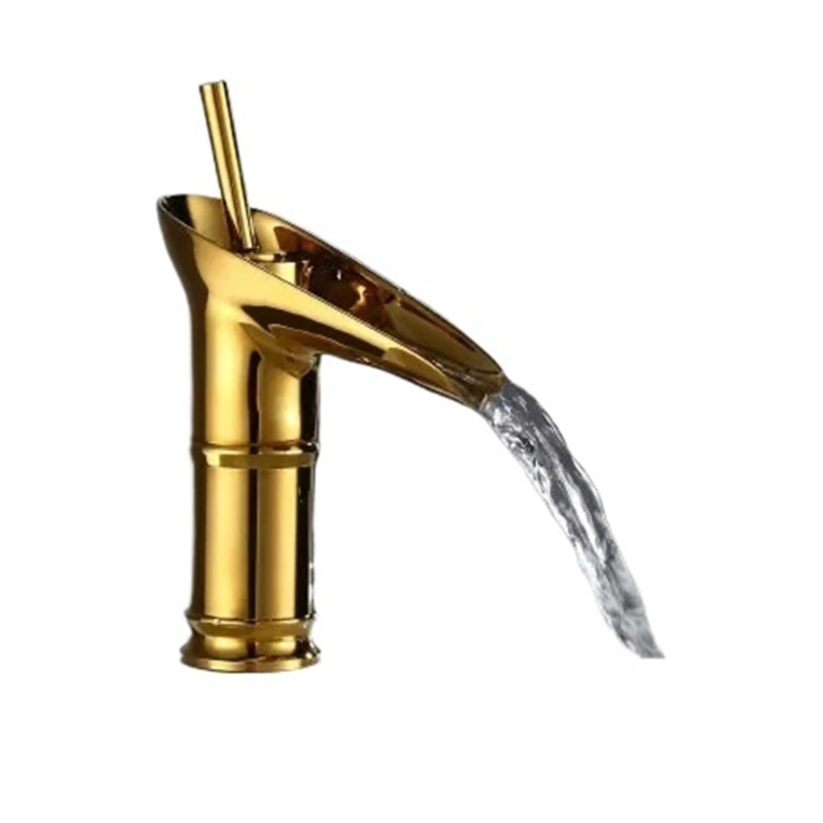 Laighjenbcf Slt071sg Faucet，Bathroom Faucet Single Lever Waterfall Basin