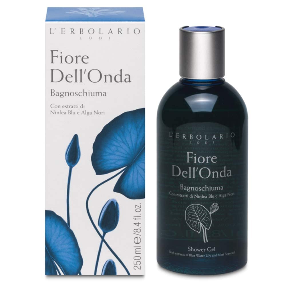 L' Erbolario - FIORE DELL'ONDA - Confezione Regalo in Scatola Originale (Bagnoschiuma, Crema Corpo, Profumo, Sapone)