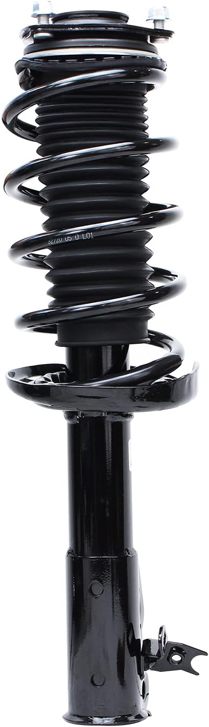 Detroit Axle - Front 2pc Struts for 2006-2011 Honda Civic Acura CSX, 2 Struts with Coil Spring Assembly 2007 2008 2009 2010 Replacement Suspension Ready Strut Shocks Assembly