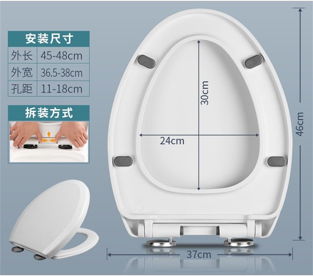Up and Down The Toilet Seat Plate Screw Home Lid Slowly The Cover