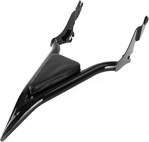 Miniatura 4 de Topteng Respaldo de barra de 16 pulgadas para motocicleta de 16 pulgadas, compatible con Harley CVO Road GlideTouring Road KingRoad GlideRoad